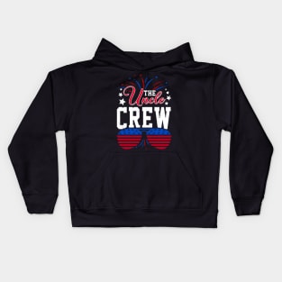 Uncle Crew 4Th Of July Patriotic American Family Matching Kids Hoodie